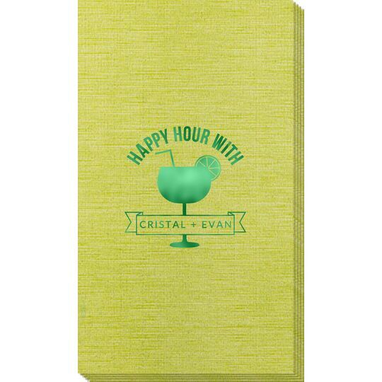 Happy Hour Margarita Bamboo Luxe Guest Towels